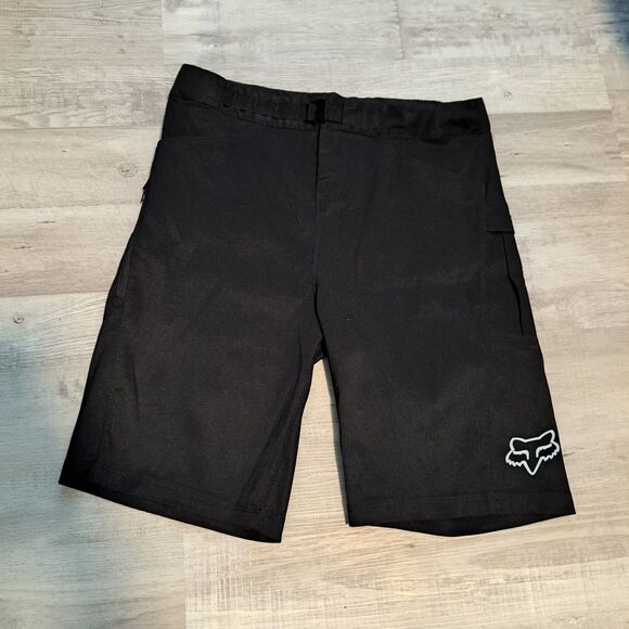 Fox Racing Shorts Mens Y28 Black Defend Cycling 9" Inseam Mountain Bike - Picture 1 of 6